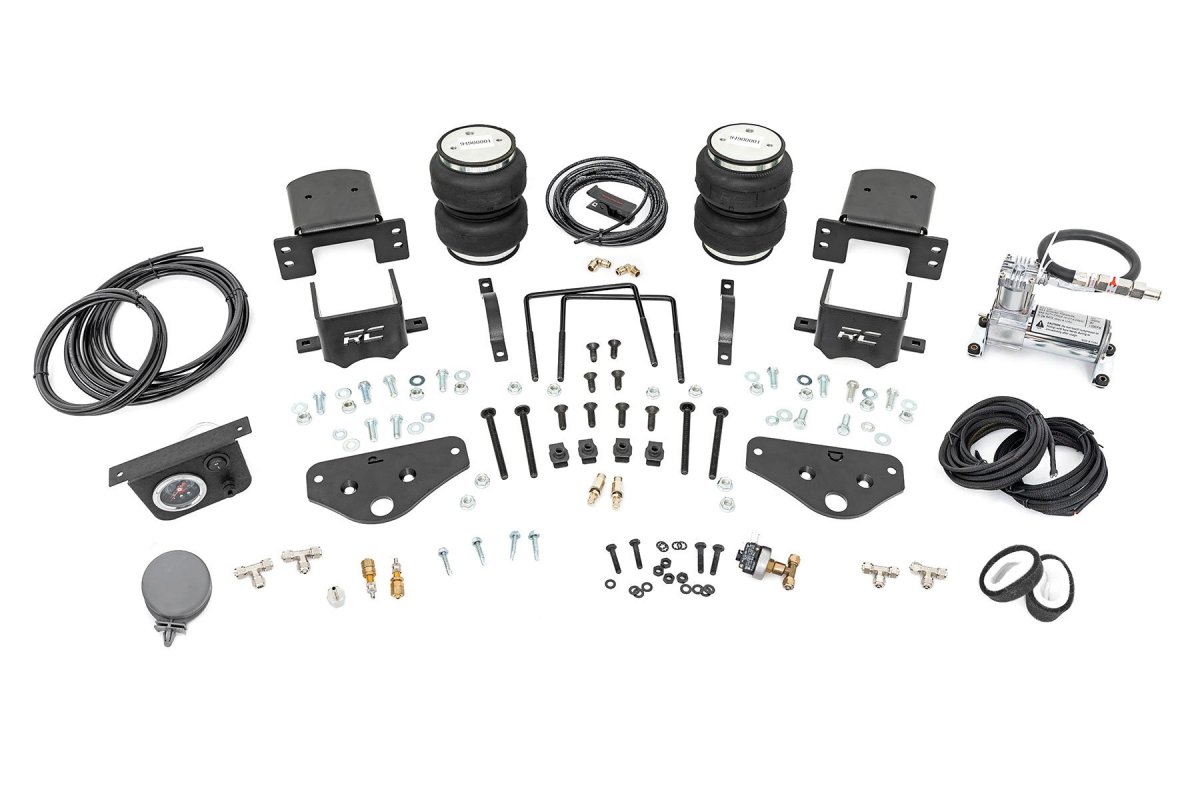 Ford F-250 Super Duty Air Spring Kit - Rear - Rough Country - w/compressor - '17-'23